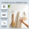 Fzundken 20 Pack Adhesive Wall Hooks for Hanging, Clear Adhesive