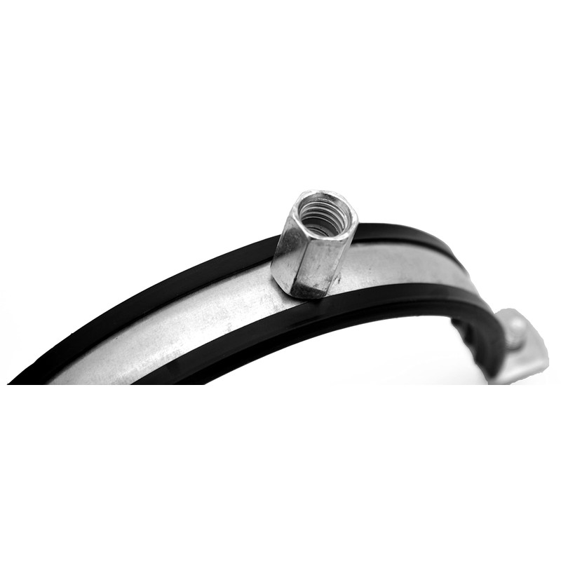 H&C VENT Galvanised Pipe Clamp Diameter 160 mm with Rubber