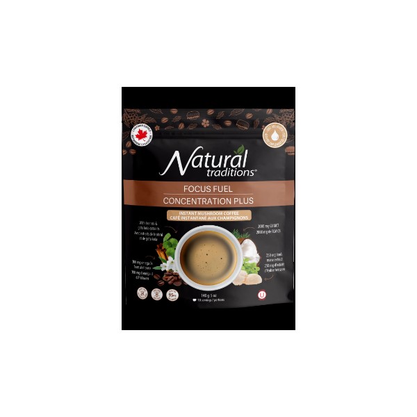 Organic Traditions Focus Fuel Instant Mushroom Coffee - 140g