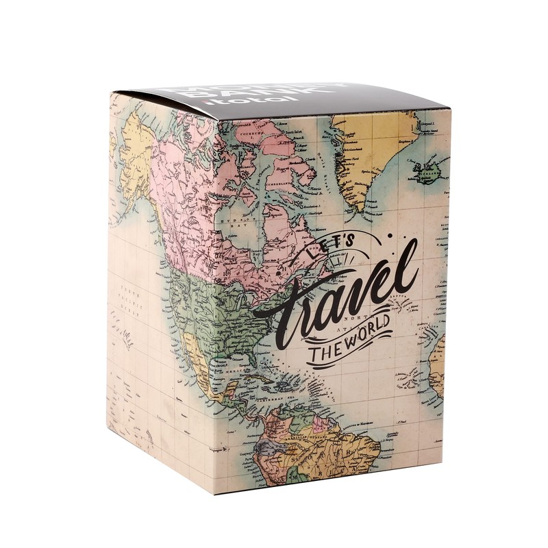 I-TOTAL® Funny Money Box with Padlock and Keys, Metal Money