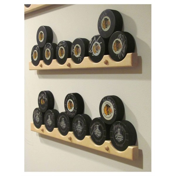 LEGENDARY-YES Hockey Puck Display Case Holder/Rack (6)