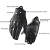 Harssidanzar Mens Winter Warm GoatSkin Leather TouchScreen Motorcycle Gloves GM041CA,