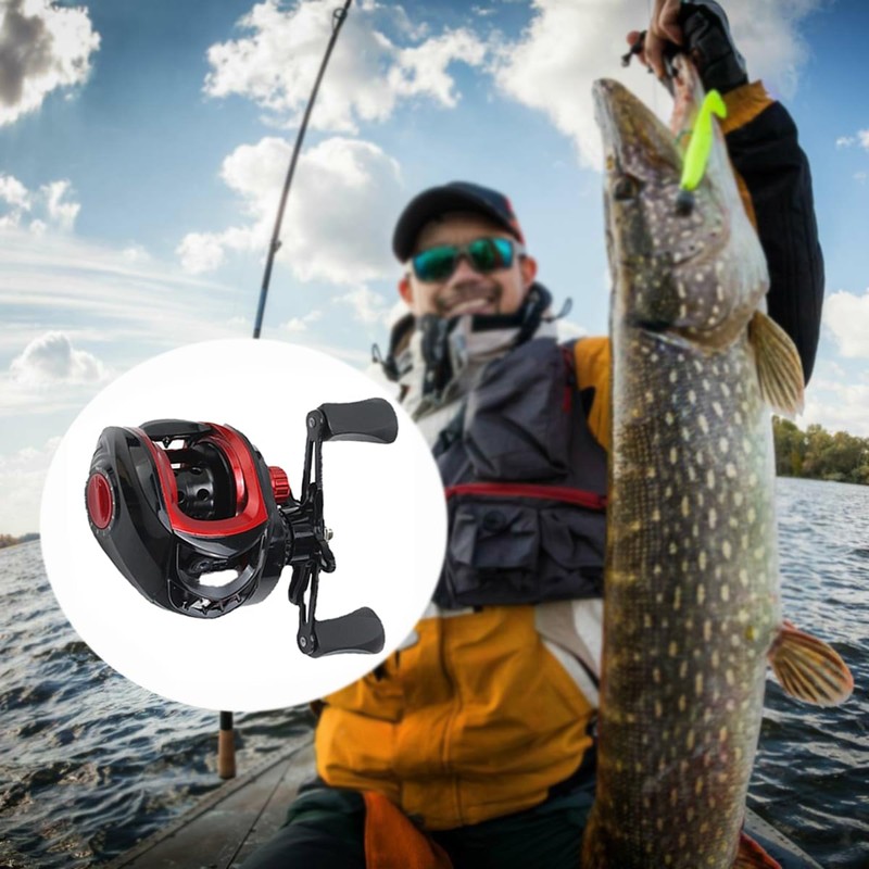 Denash Baitcaster Reel,7.2:1 Gear Ratio,18LB Braking Force,Anti Explosion Line Function