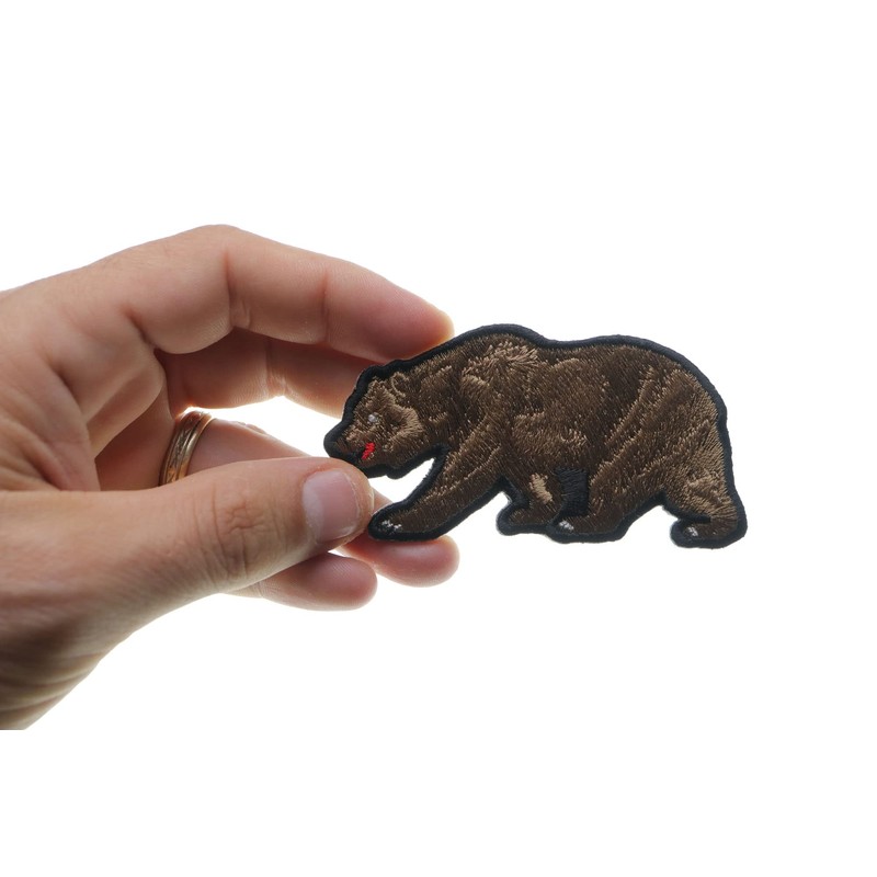 California Bear Patch - 3.5x1.8 inch. Embroidered Iron on Patch