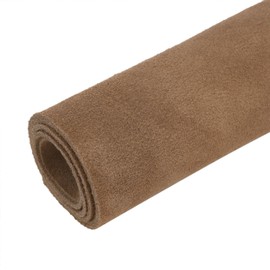 WAYNE'S DOG 3/4 oz Suede Leather Square Cowhide Leather Craft for Moccasins, Leathercraft, Bag Linings, Approns, Saddle Parts (Brown, 12"x12")