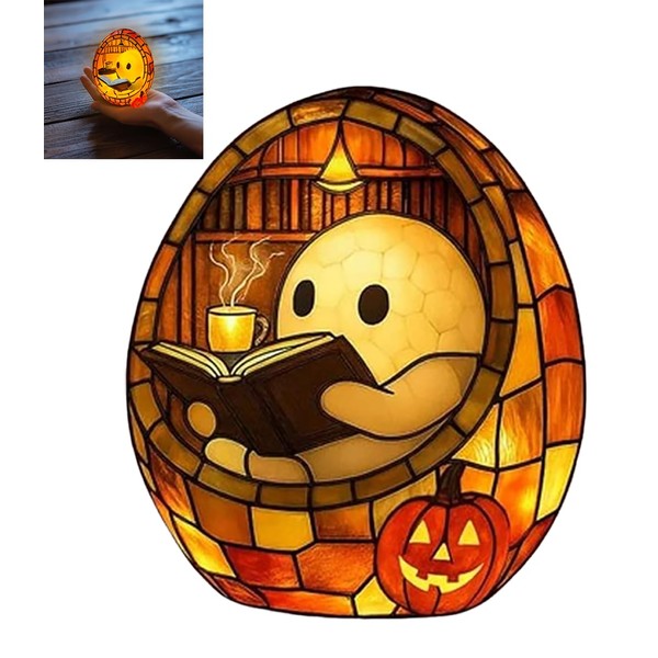 Ghost Bubble Bath Lamp, Ghost Reading Book LED Night Light,