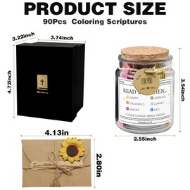 The Hope Bible Verse Jar,Christian Gifts for Women Verses,Christian Gifts for Men, Bible Study Accessories Bible Verses in A Jar Christian Gifts A Jar Contain Bible Verses Bible Study Supplies
