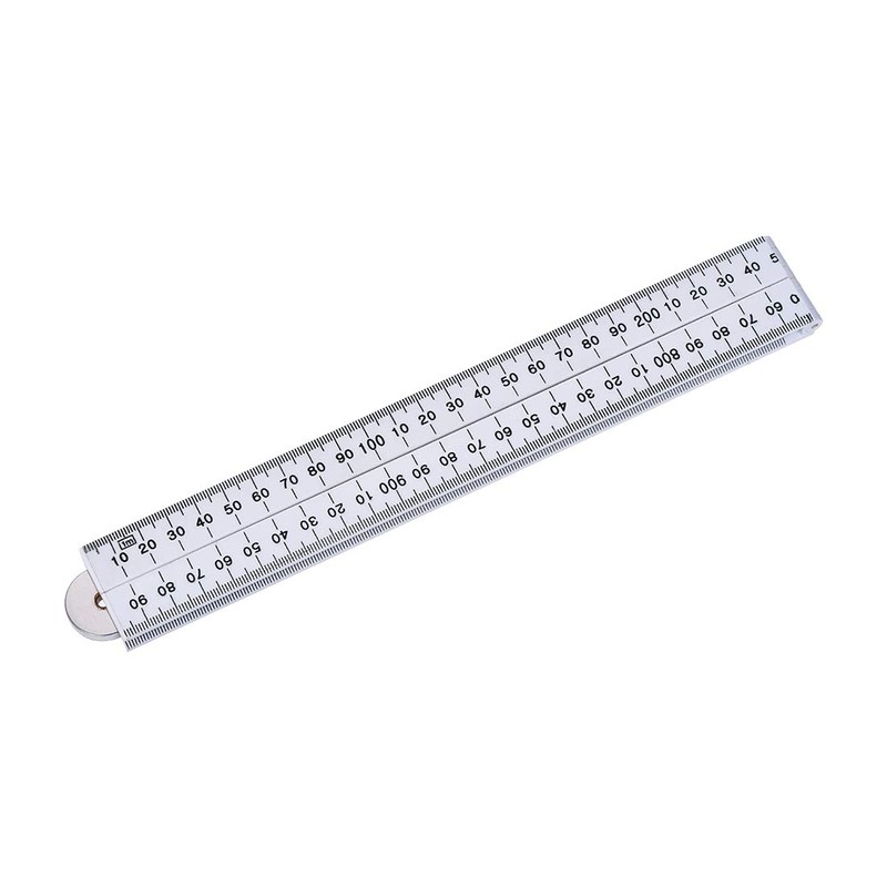 sourcing map Folding Ruler 100cm 4 Fold Metric Measuring Tool