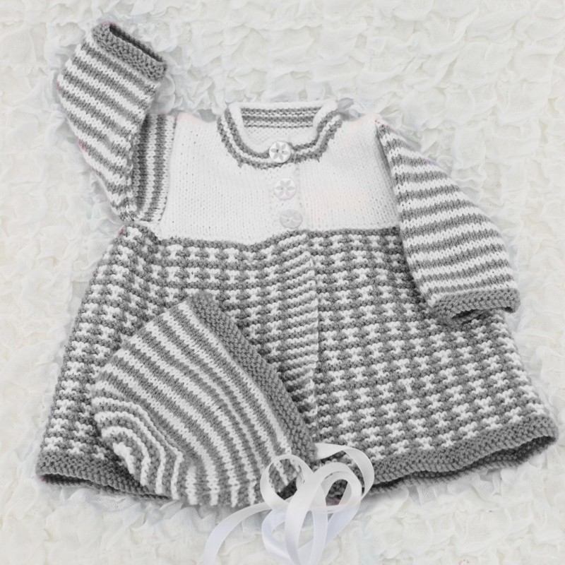 ShiFio's Patterns Knitting Pattern for Baby Cardigan, Hat and Leggings,