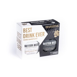 Better Buzz Best Drink Ever Home Carry Kit 30oz., 10oz. Medium Roast Whole Bean Coffee (Buzz LIfe), 20oz. Vanilla Coffee Creamer Powder (Vanilla Buzz)