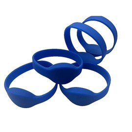 YARONGTECH 5pcs NFC Tags NTAG215 Wristbands Compatible with TagMo and NFC-Enabled Mobile Phones and Devices (Blue)