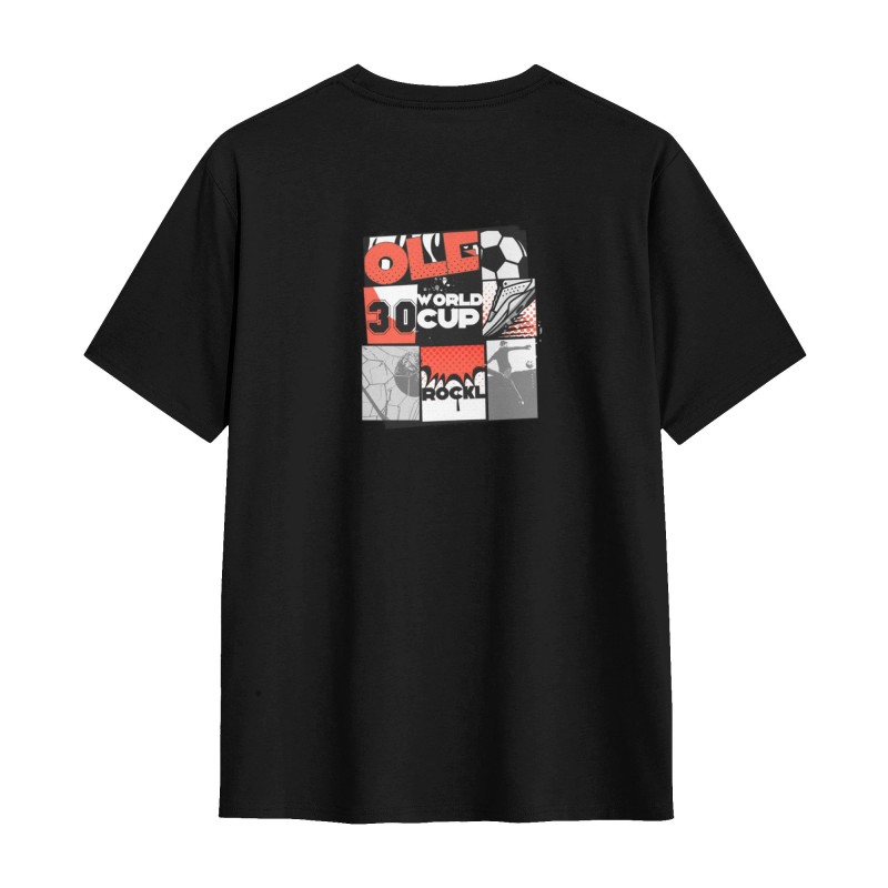 180g Men's Pure Cotton Crew Neck Short Sleeve T-ShirtColor: Black,