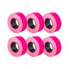 (6 Rollen) Pink 21 x 12 mm farbiger Papieraufkleber Preis