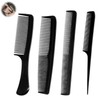 4 pack Shatterproof Carbon Hair Comb for Men and Women,