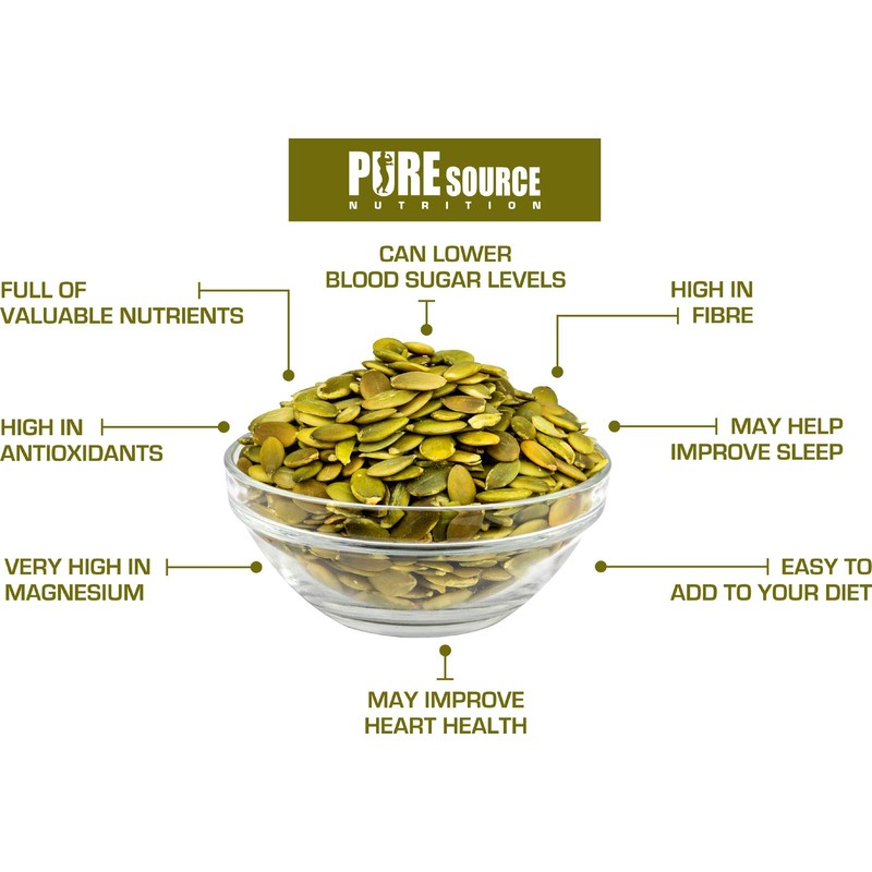 PSN Organic Vegan Pumpkin Seeds 100G RAW - GMO Free