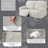 ULTICOR Reclining Loveseat Slipcover, 48" - 65" L, 6-Piece Jacquared