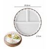 8-Inch Bone China Divided Plate for Breakfast & Meals –