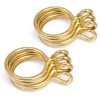 Curtain Rings with Eyelet - 1.7" Metal Ring for Curtain