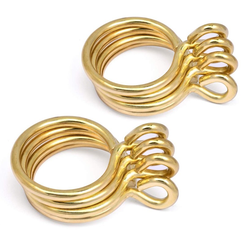 Curtain Rings with Eyelet - 1.7" Metal Ring for Curtain