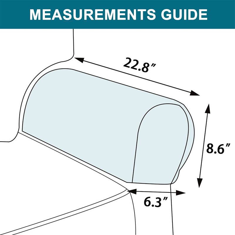 NC - Fundas elásticas para reposabrazos de elastano para sillas,