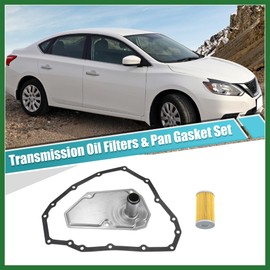 Motoforti 1 Set Transmission Oil Filters and Pan Gasket Replacement for Nissan Sentra 2013-2018 No.31726-28X0A/31726-3JX0A/19318012 Long-lasting