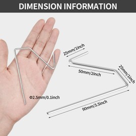 Christmas Light Hanger Christmas Ornament Hook Metal Hanging Hooks for Gutters with Mesh Leaf Guard, Christmas Outside Decoration Supplies (40 Pieces)