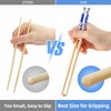 SEMORK 100 Pairs Bamboo Chopsticks Disposable Premium Bulk Separated Individually