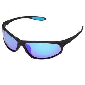 VALERIA Valeria Polarized Sunglasses with Hard Case for Sports Outdoor UV400 Narrow Frame (Blue)