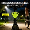 Solxion 自転車 ライト 夜間の後方反射警告サイン 三角形状 防水 耐傷 警告表示 夜間走行 高視認性反射材