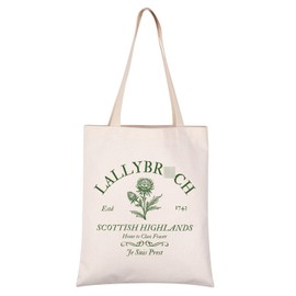 VAMSII Outlander Books Gift Outlander Merchandise Tote Bag Scotland Gifts For Women (LALLYB 1743 tote)