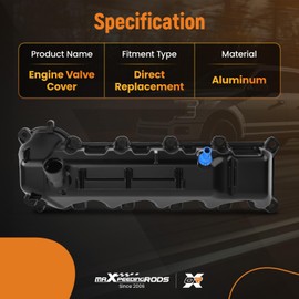 maXpeedingrods Upgrade Aluminum Valve Cover for Jeep Grand Cherokee Commander for Dodge Ram 1500 Durango Dakota for Chrysler Aspen for Ram 1500 4.7L 2008-2013 Flex/Gas