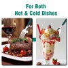 N9R 90pcs Silver and Green Disposable Silverware Set, Elegant Plastic