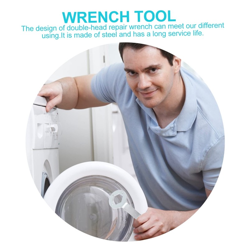 Tofficu High-strength Washing Machine Hand Wrench 36/38mm Spanner Nut Removal