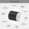 QUARKZMAN Pack of 2 40 x 40 mm M10 Rubber