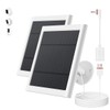 Solar Panel for Ring Camera, 2 Pack 4W Solar Charger