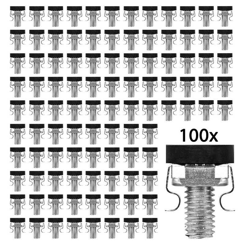 deleyCON Lock Nut and Screw Set, silver, MK3273
