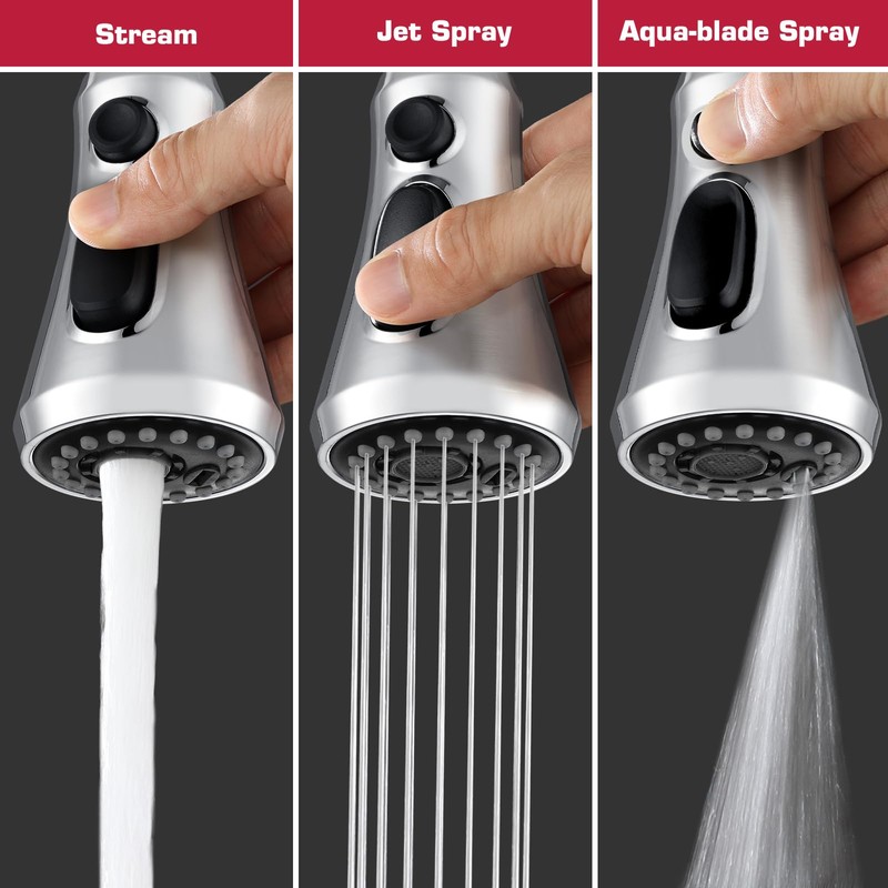 Pull Down Spray Head for Kitchen Faucet, Houtingmaan Kitchen Spray