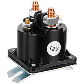 12V Dump Trailer Solenoid Relay, 4-Terminal Intermittent Duty Solenoid for Hydraulic Pumps, Replaces SAZ4201GJ, 7522, 070009, 190107, KTI 391-2-C (Fits Prestolite, Monarch, PJ Trailers, Iron Bull)