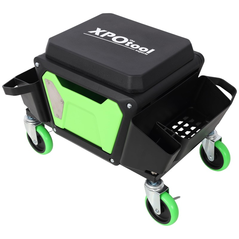Heavy Duty Mechanic Stool with 330lbs Load Capability, Garage Stool