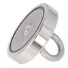 High Power Fishing Magnet NdFeB Stainless Steel Silver Neodymium Fishing