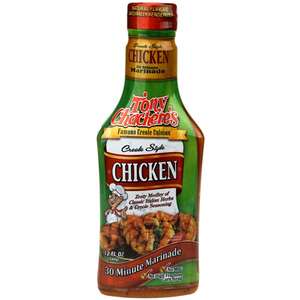 Tony Chachere's Creole Style 30 Minute Marinade, Chicken 12 Oz (Pack of 3)