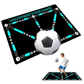 Football Training Mat Anti-slip Dribble Coordination Football Mat Football Training Equipment for Kids Adults 23 * 35Inches Soccer Training Mat Football Mastery Mat