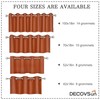DECOVSUN Rust Valances for Windows 42X18 Inches Blackout Thermal Insulated