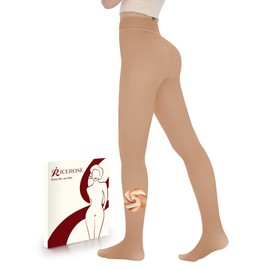 iceROSE Fleece Lined Tights Women - Sheer Black Thermal Leggings Thick Warm Pantyhose Fake Translucent Dress for Cold Winter