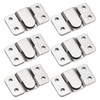PATIKIL Flush Mount Bracket 53x30mm, 6 Pairs Interlocking Hanging Buckle