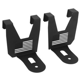 2pcs Cooler Mounting Brackets Black Iron Replacement for Polaris RZR 1000 XP Turbo All Models