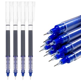 GuavaGlide Blue Pens for School Back to School Stuff Rollerball Pens Blue Fine Point Smooth Writing Pen 12 PCS Thin Pen Fine Point for Writing Ink 0.5 Fine Tip