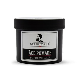 Mel Bros Co - Ace Pomade - Pomada Supreme Grip 4oz - Base Agua Fijación Suprema Biotina Queratina