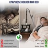2-Tier CPAP Hose Holder for Bed,Desktop & Wall Stand for