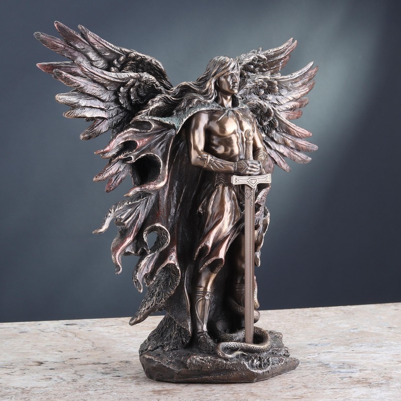 Unicorn Studio WU75976A4 Guardian Angel Statue in 6 Winged with